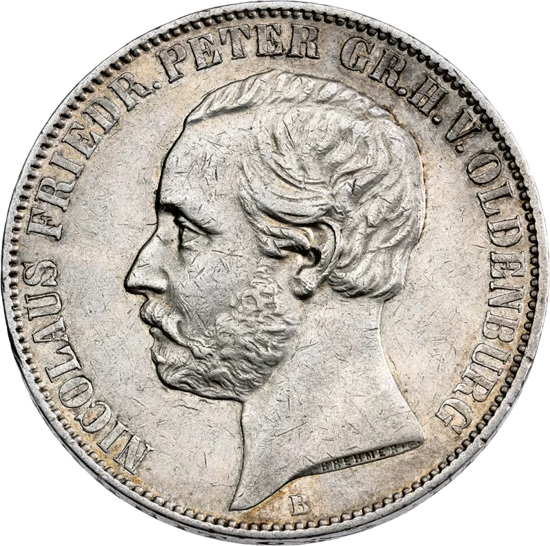Vereinstaler Oldenburg Großherzog Nicolaus Friedrich Peter 1858-1866