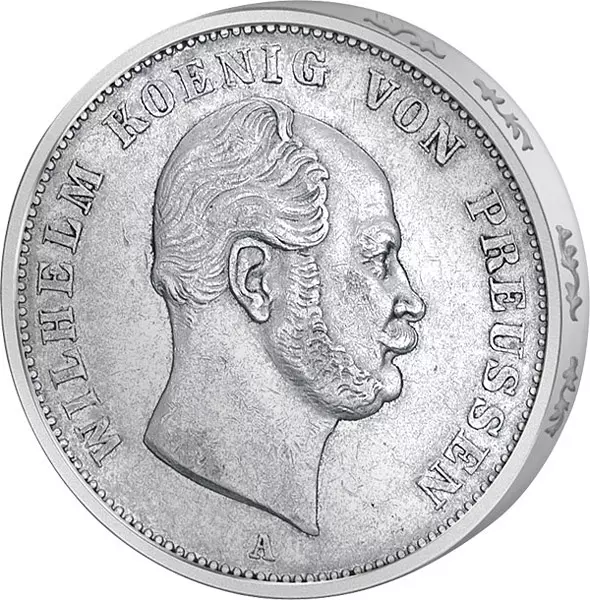 Ausbeutetaler Preußen König Wilhelm I. 1861-1862
