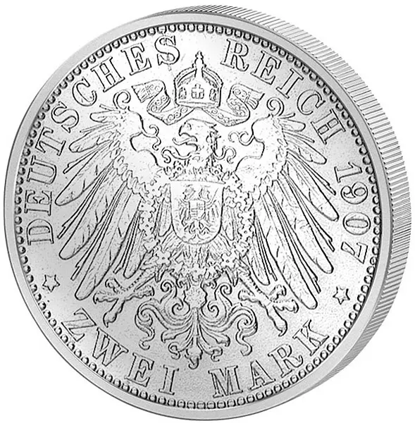 2 Mark Preußen Kaiser Wilhelm II. 1891-1912 sehr schön 2 Mark Preußen Kaiser Wilhelm II. 1891-1912 sehr schön