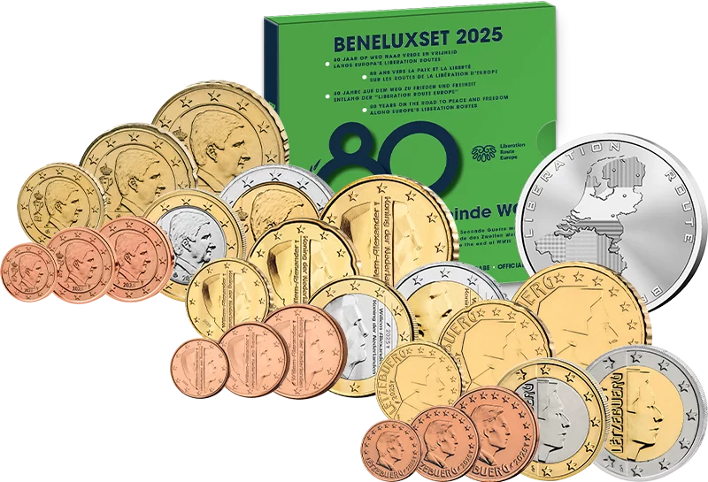 3 x Euro-Kursmünzensätze BeNeLux 2025 inkl. Silber-Gedenkprägung 3 x Euro-Kursmünzensätze BeNeLux 2025 inkl. Silber-Gedenkprägung