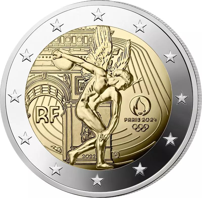2 Euro Frankreich Olympia 2024 - Genius 2022 CuW 2 Euro Frankreich Olympia 2024 - Genius 2022 CuW