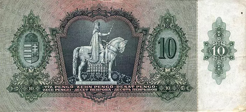 10 Pengö Ungarn Banknote Madonna mit Kind 1936
