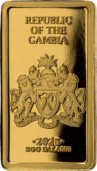 1 Gramm Goldbarren Gambia Leopards Gold Bar 2025
