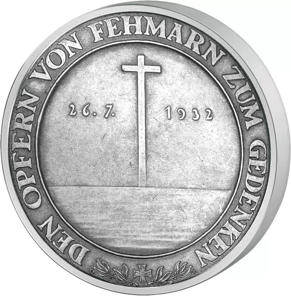 Silbermedaille Weimarer Republik Untergang der Niobe 1932