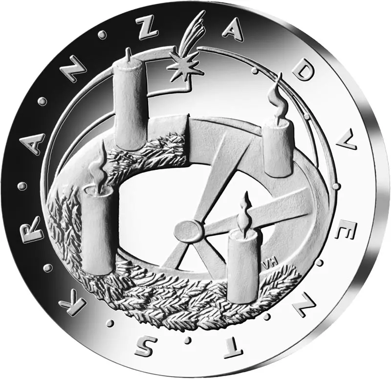 25 Euro BRD Weihnachten - Adventskranz 2024 Stempelglanz