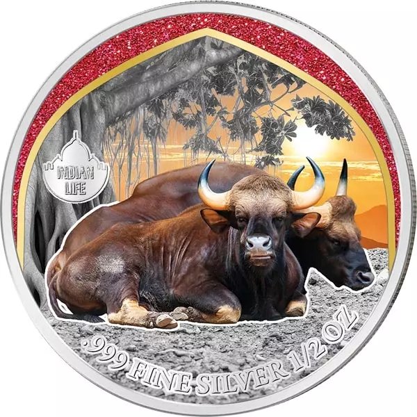 500 Francs Kamerun Mysterious Rhodium Indian Life - Gaur 2024