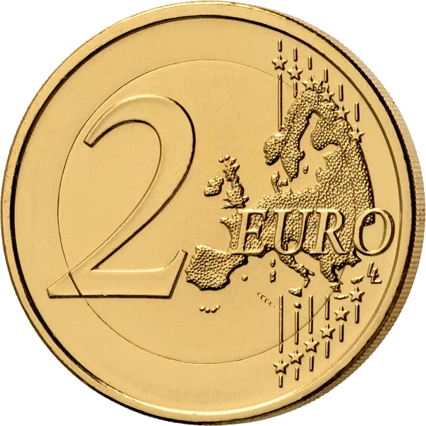 2-Euro-Gedenkmünze Portugal Friede unter den Völkern 2023 als vollvergoldete Premiumausgabe