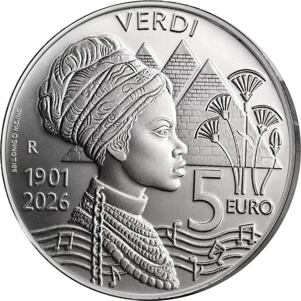 5 Euro San Marino 125. Todestag Giuseppe Verdi 2026