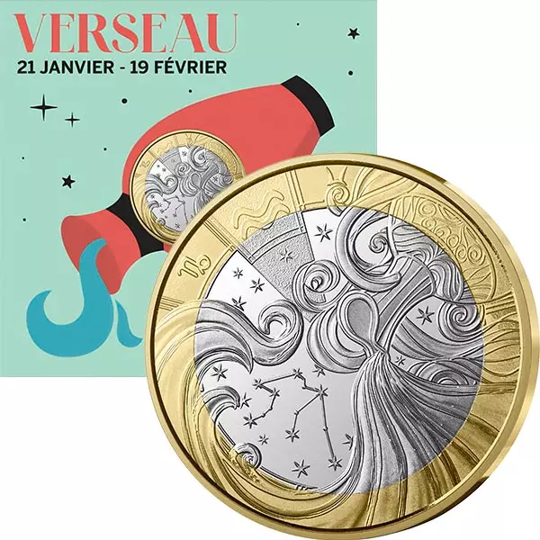 5 Euro Frankreich Sternzeichen - Wassermann