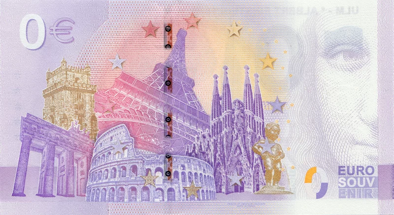 0-Euro-Banknote BRD Ulm - Albert Einstein 2025