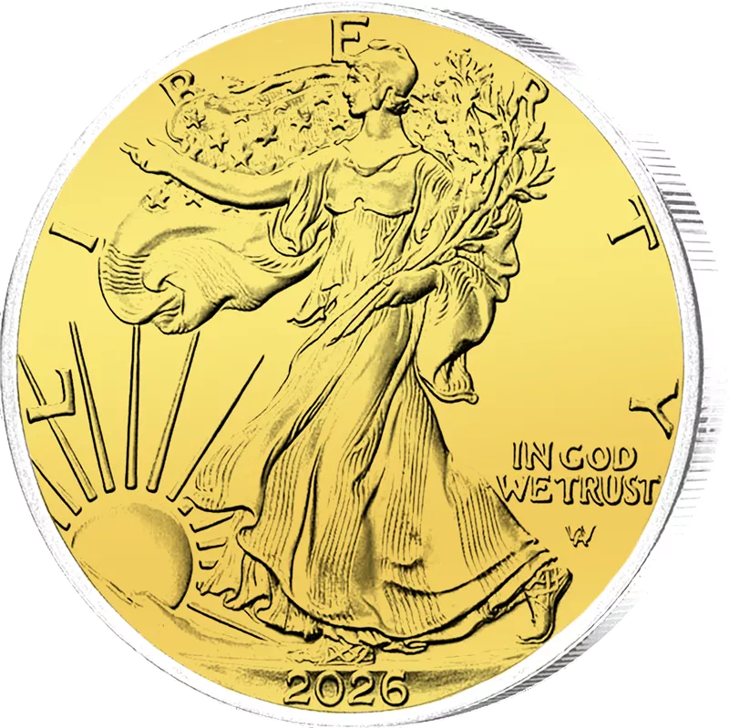 1 Dollar USA Eagle Liberty 2026 Triple Gold Edition