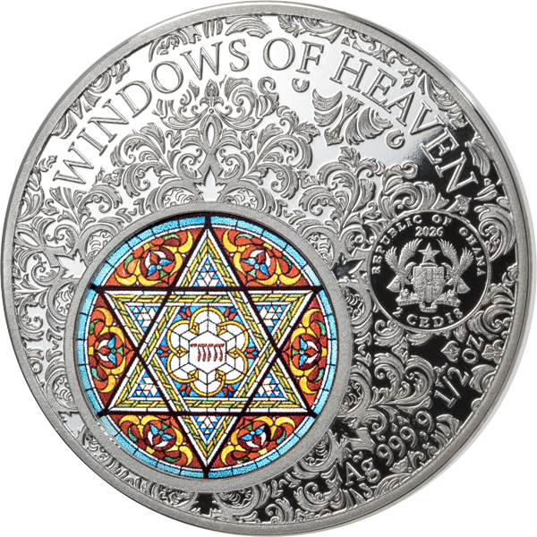 2 Cedis Ghana Windows of Heaven II Prag - Jubiläumssynagoge 2026