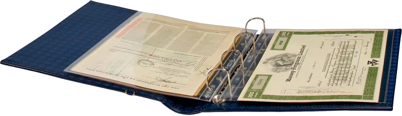 Classic Ringbinder und Kassette blau