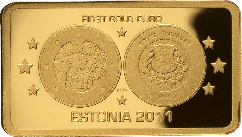 100 Francs Elfenbeinküste History of Gold Euros - Estland 2024
