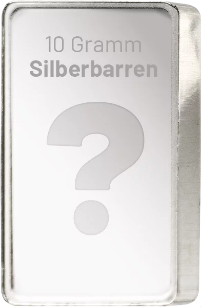 10 Gramm Silberbarren unserer Wahl
