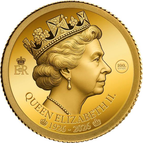 100 Francs Elfenbeinküste 100. Geburtstag Queen Elizabeth II. 2026