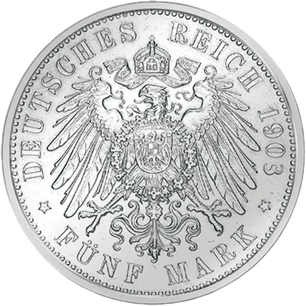 5 Mark Sachsen König Georg 1903-1904 5 Mark Sachsen König Georg 1903-1904
