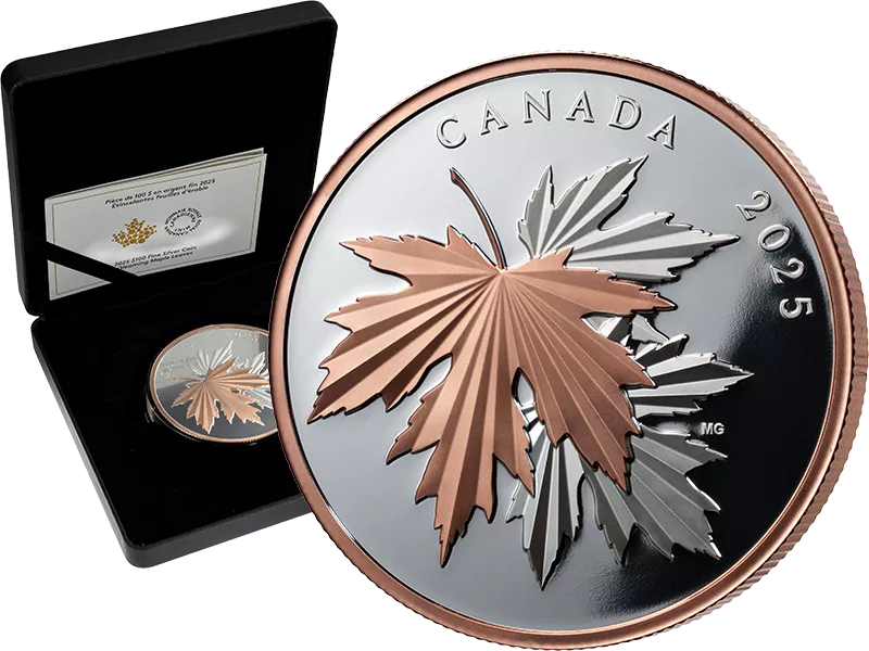 100 Dollars Kanada Gleaming Maple Leaf 2025