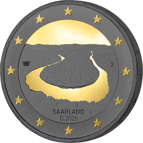 2 Euro BRD Saarland Saarschleife 2025 Golden Enigma Edition