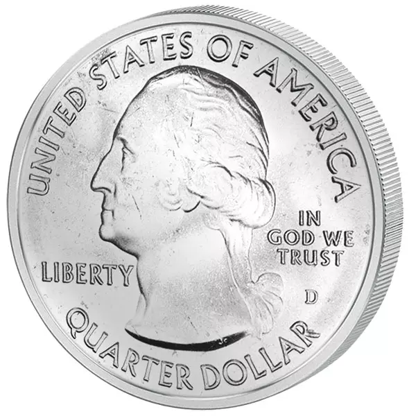 Quarter Dollar 25 Cents USA Oregon Mount Hood 2010 Quarter Dollar 25 Cents USA Oregon Mount Hood 2010