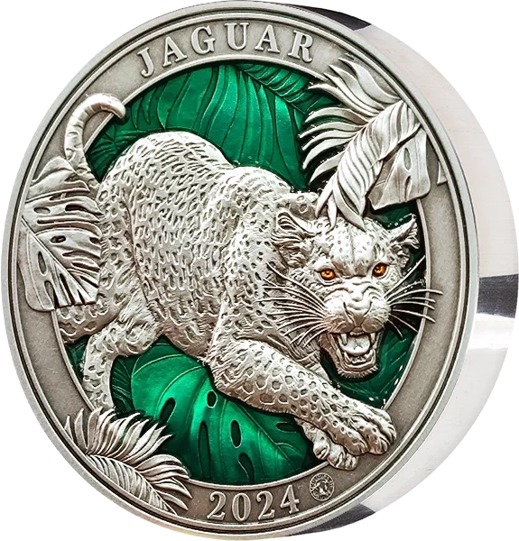 5 Dollars Barbados Jaguar 2024