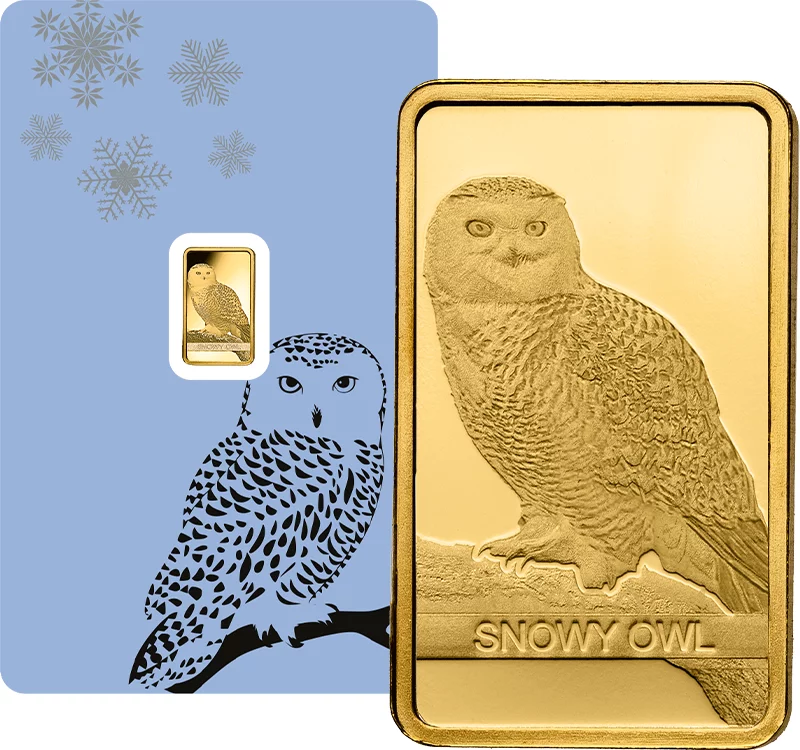 1 Gramm Goldbarren PAMP Schweiz Snowy Owl