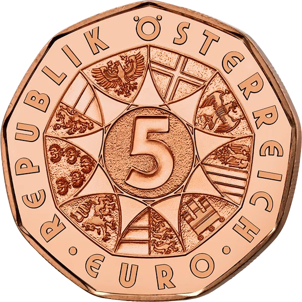 5 Euro Österreich Neujahrsmünze - Spring ins Glück 2026
