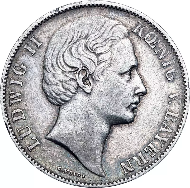Vereinstaler Bayern König Ludwig II. 1866-1871