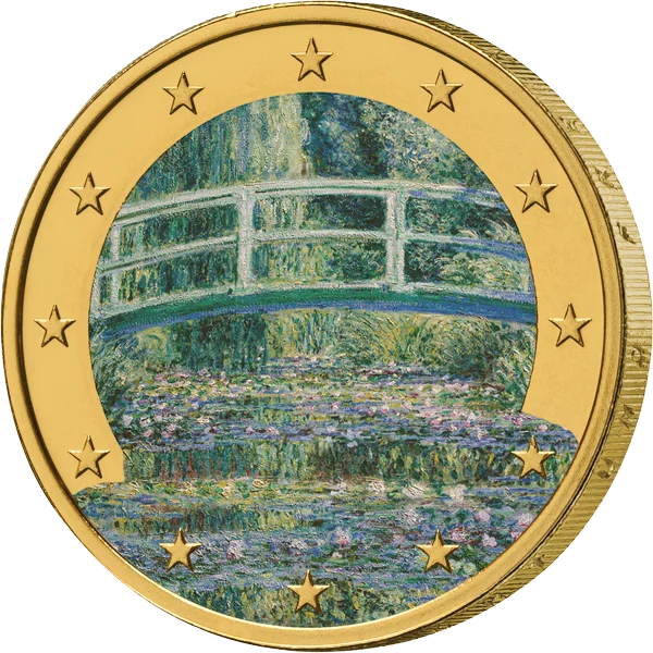 2 x 2-Euro-Premiumausgaben zum 100. Todestag von Claude Monet