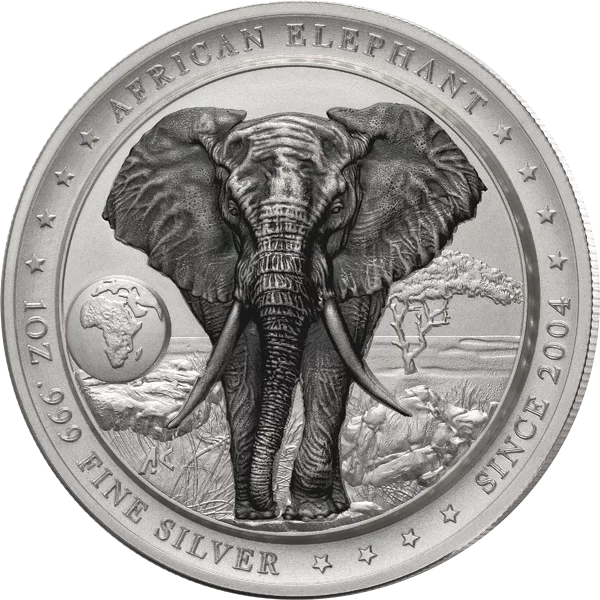 2  Dollars Niue Silver Horizons Premium - Elephant 2025