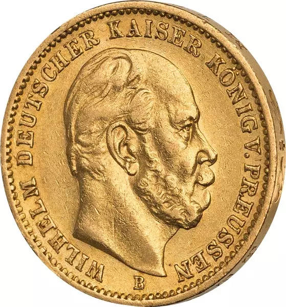 20 Mark Preußen Kaiser Wilhelm I. 1871-1888