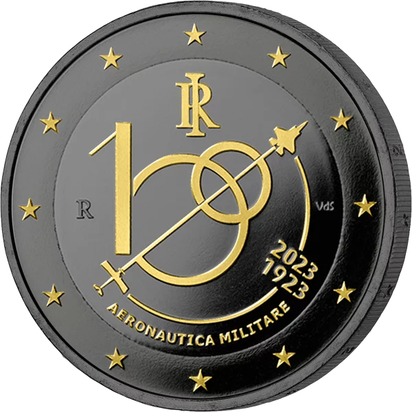 2 Euro Italien Luftstreitkräfte 2023 Golden Enigma Edition