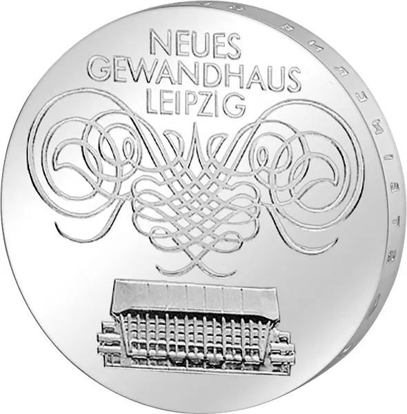 10 Mark DDR Neues Gewandhaus Leipzig 1982 Stempelglanz