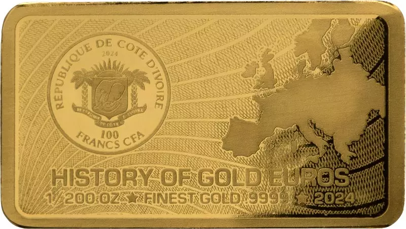 100 Francs Elfenbeinküste History of Gold Euros - Slowakei 2024