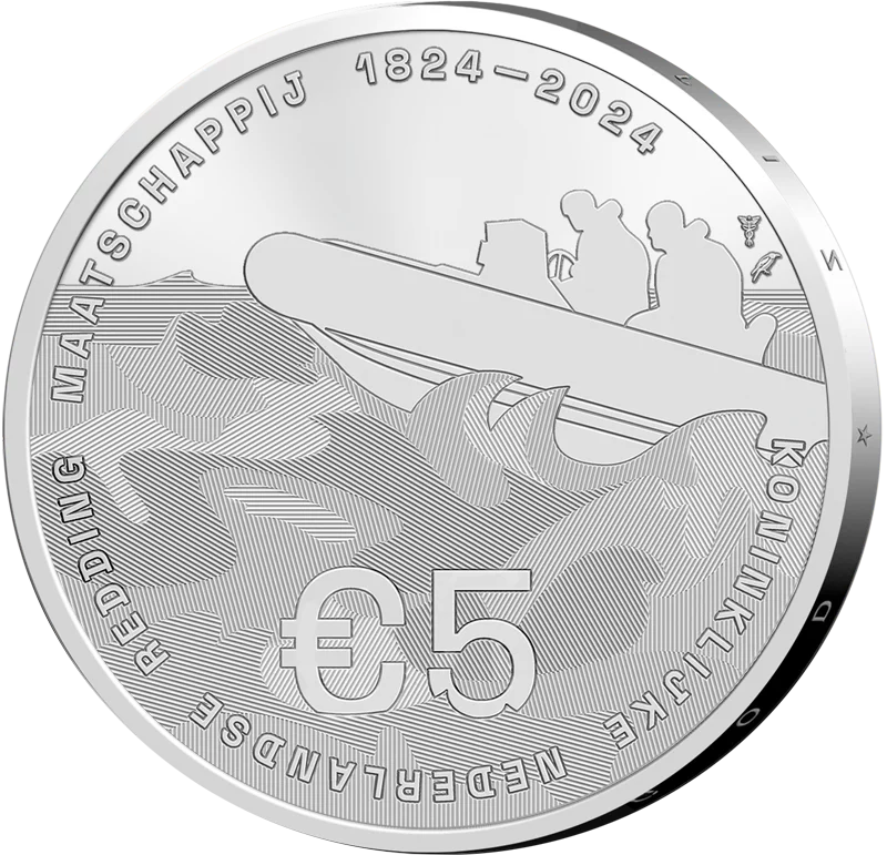 5 Euro Niederlande KNRM 200 Jahre 2024