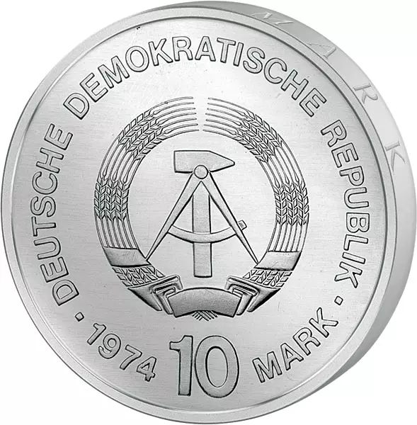 10 Mark DDR 25 Jahre DDR Städtemotive 1974 Stempelglanz