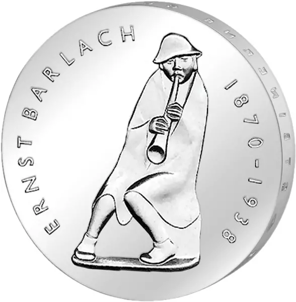 5 Mark DDR Ernst Barlach 1988 Stempelglanz