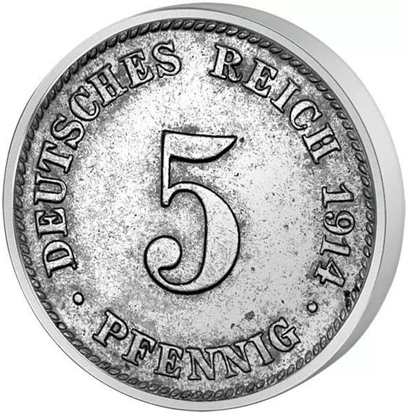 5 Pfennig Deutsches Kaiserreich - Großer Adler 1890-1915 sehr schön