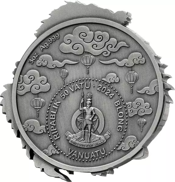 50 Vatu Vanuatu Lunar Year - Dragon 2024