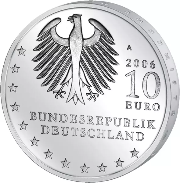 10 Euro BRD 800 Jahre Dresden 2006 Stempelglanz