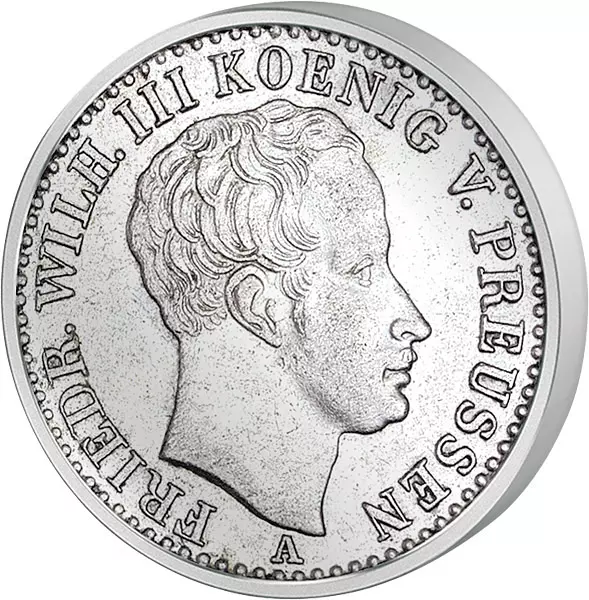 1/6 Taler Preußen König Friedrich Wilhelm III. 1822-1840