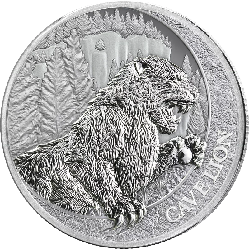 1 Unze Silber Liberia Megafauna - Cave Lion 2026