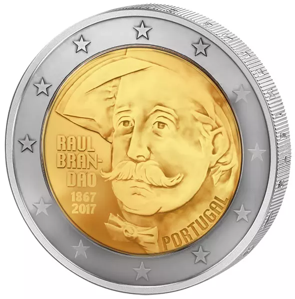 2 Euro Portugal 150. Geburtstag Raúl Brandao 2017
