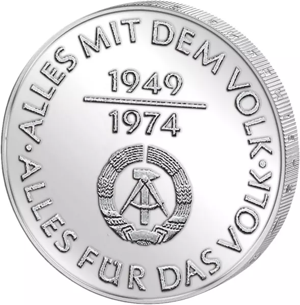 10 Mark DDR 25 Jahre DDR 1974 vorzüglich