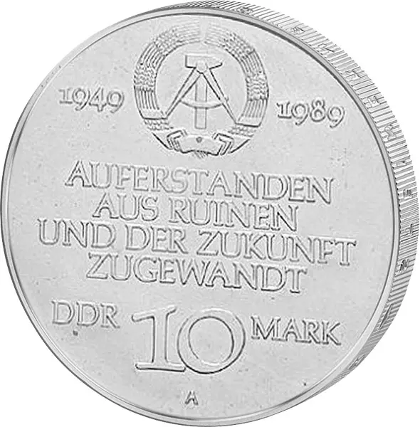 10 Mark DDR 40 Jahre DDR 1989 Stempelglanz