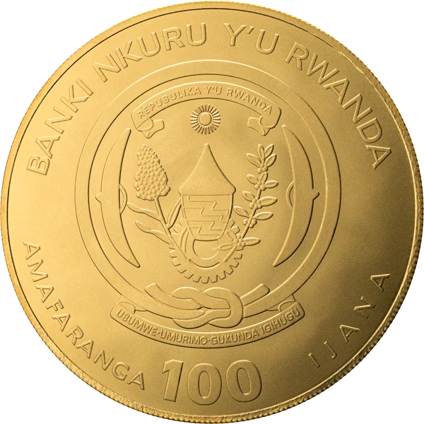 100 Francs Ruanda Größte Goldunze der Welt - Känguru 2025 100 Francs Ruanda Größte Goldunze der Welt - Känguru 2025
