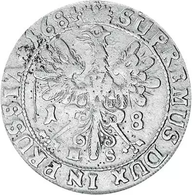18 Gröscher Brandenburg-Preußen Kurfürst Friedrich Wilhelm 1675-1688