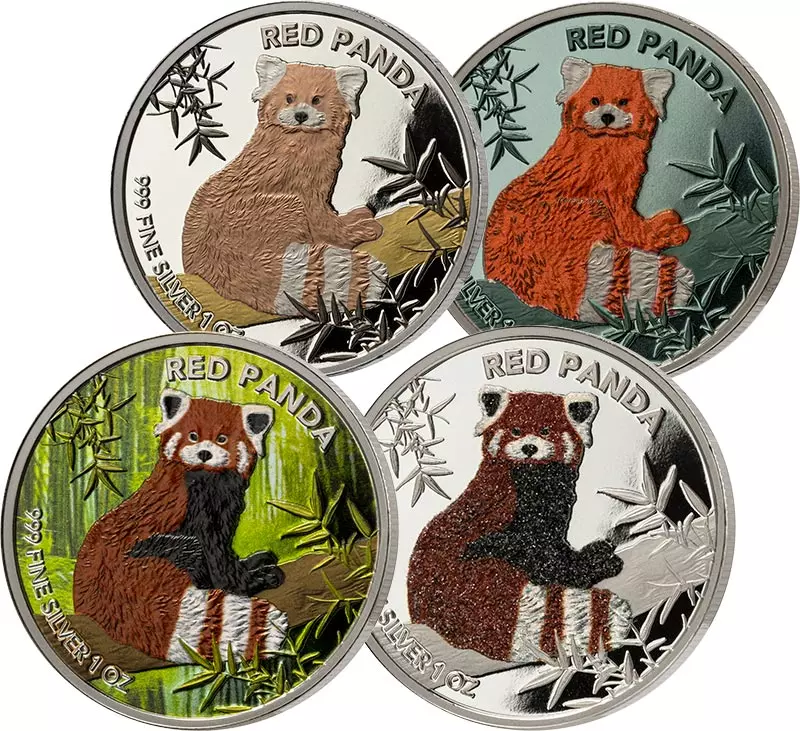 Silver Investment Coin Prestige Set Roter Panda 2024