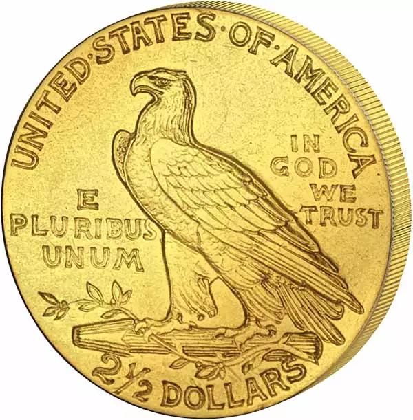 2,5 Dollars USA Indianerkopf 1908-1929