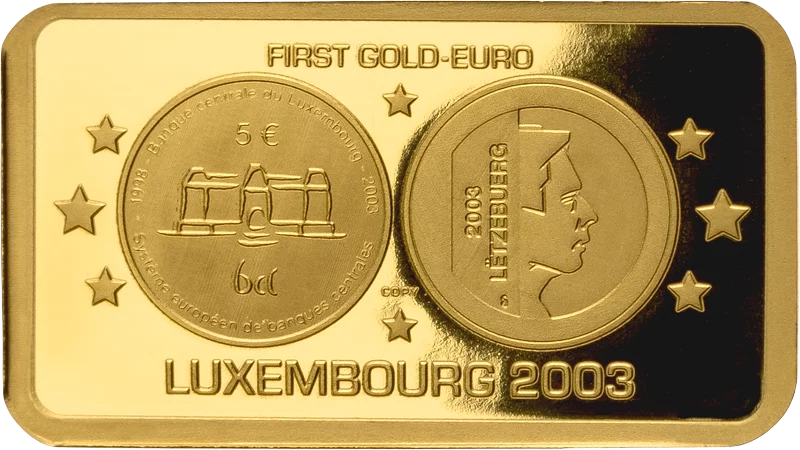 100 Francs Elfenbeinküste History of Gold Euros - Luxemburg 2024